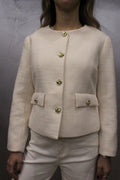 GIACCA BOXY FIT CON BOTTONI GIOIELLO