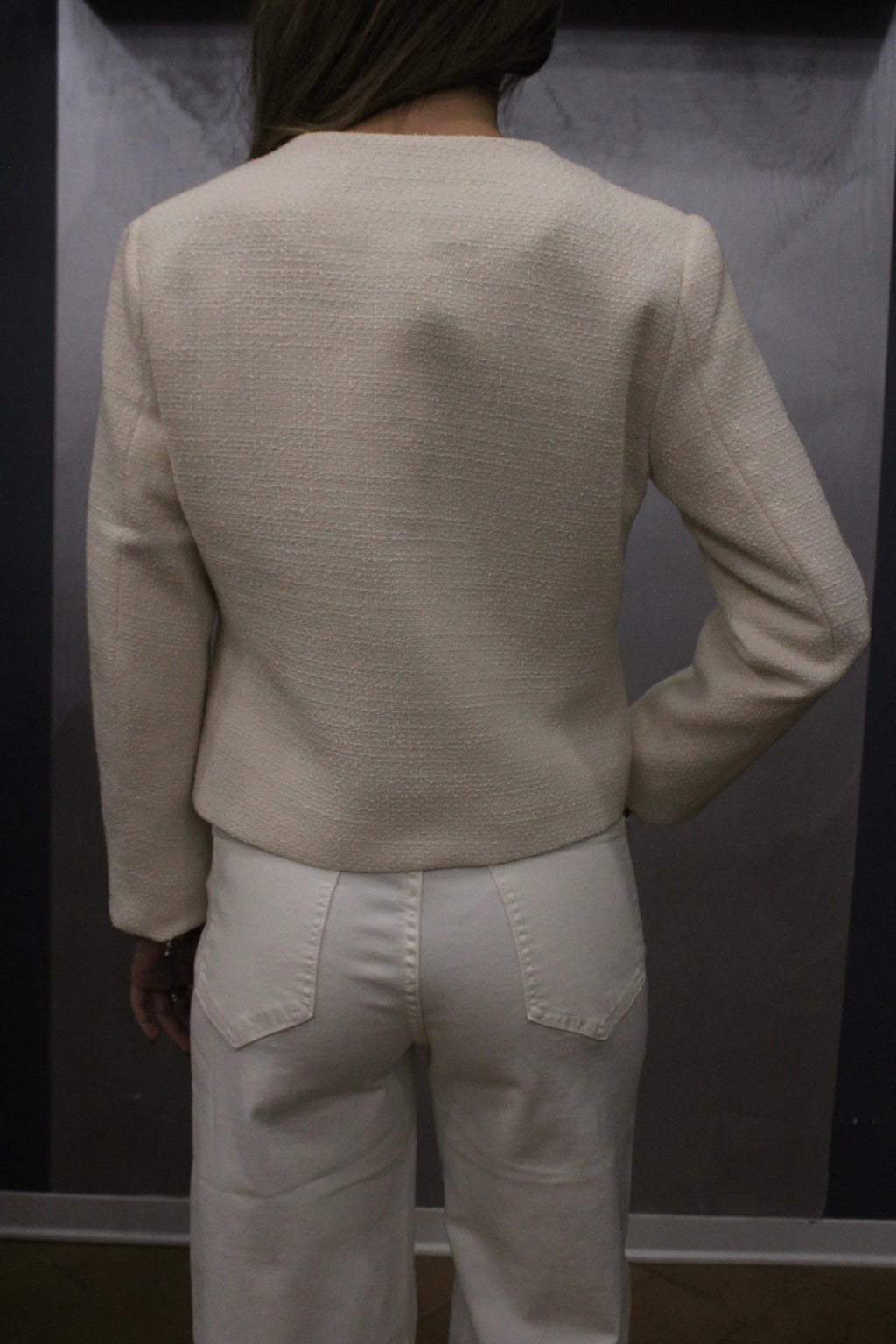 GIACCA BOXY FIT CON BOTTONI GIOIELLO