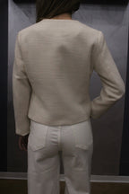 GIACCA BOXY FIT CON BOTTONI GIOIELLO