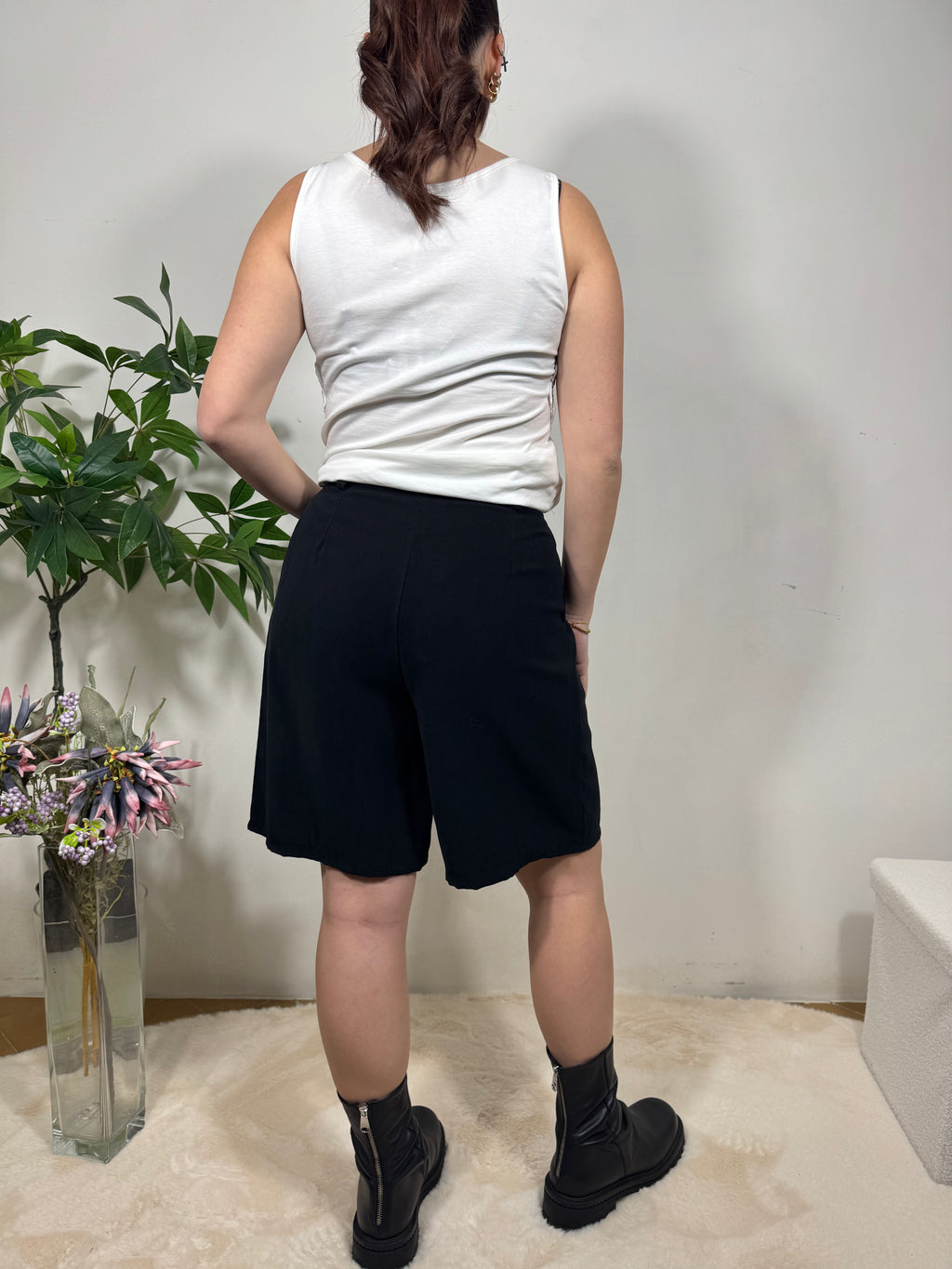 PANTALONE CORTO NERO