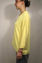 MAGLIA A MANICA A TRE QUARTI CON SCOLLO A V