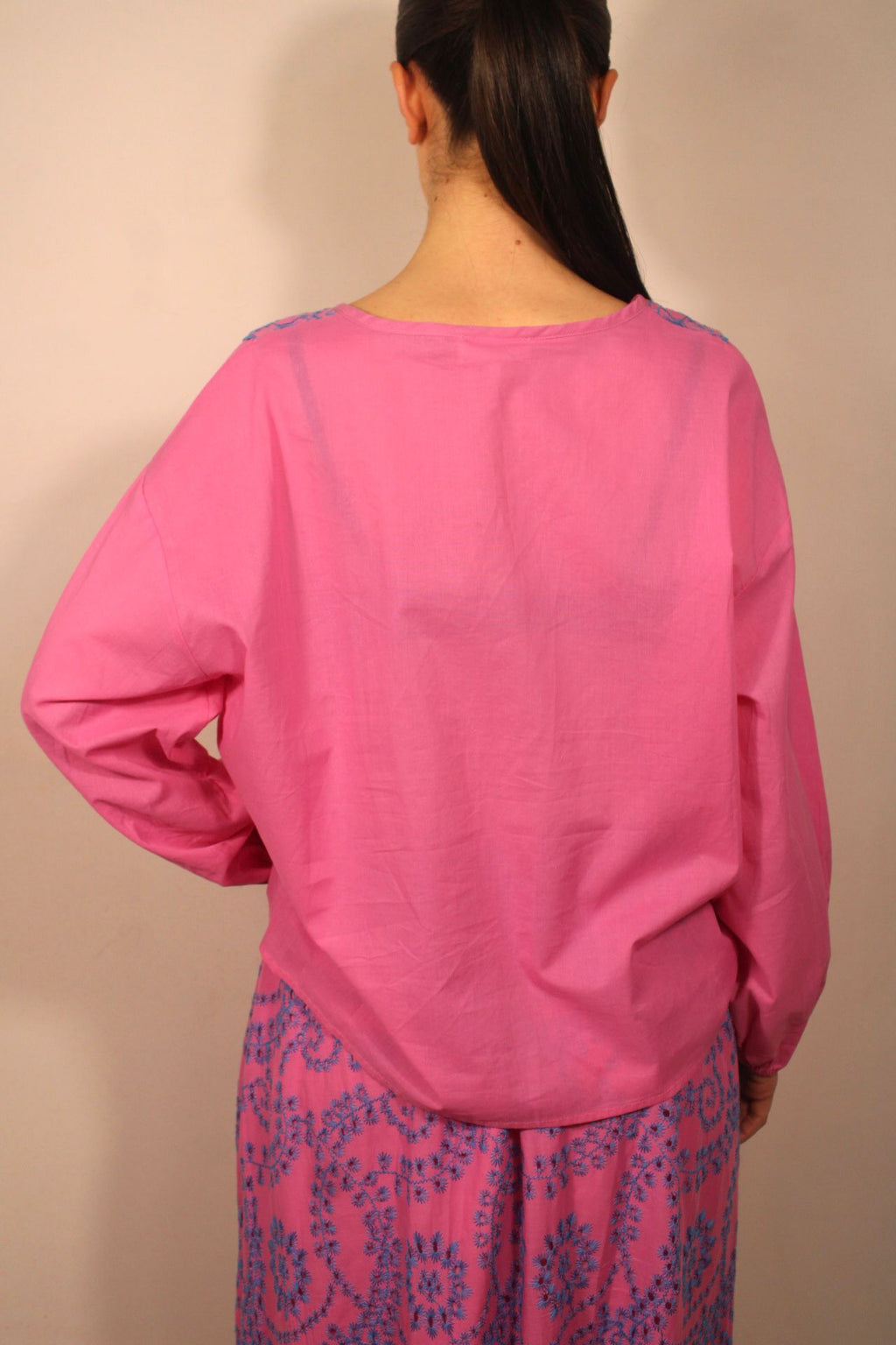 CAMICIA BLUSA ROSA