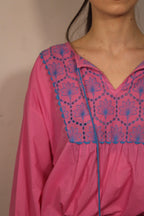 CAMICIA BLUSA ROSA