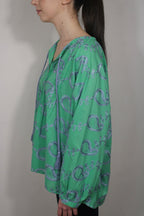 BLUSA CON COLLO ALLA TUNISINA
