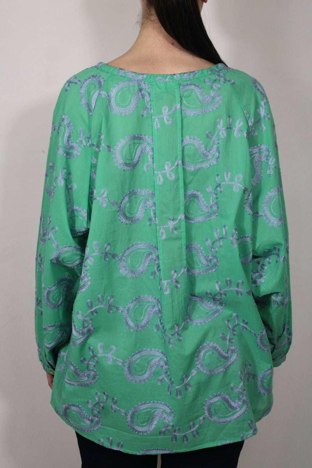 BLUSA CON COLLO ALLA TUNISINA