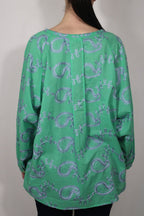 BLUSA CON COLLO ALLA TUNISINA