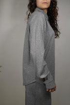 CAMICIA A MANICHE LUNGHE LUREX