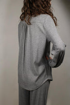 CAMICIA A MANICHE LUNGHE LUREX