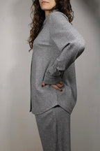 CAMICIA A MANICHE LUNGHE LUREX