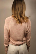 MAGLIONE A SCOLLO A V IN COTONE
