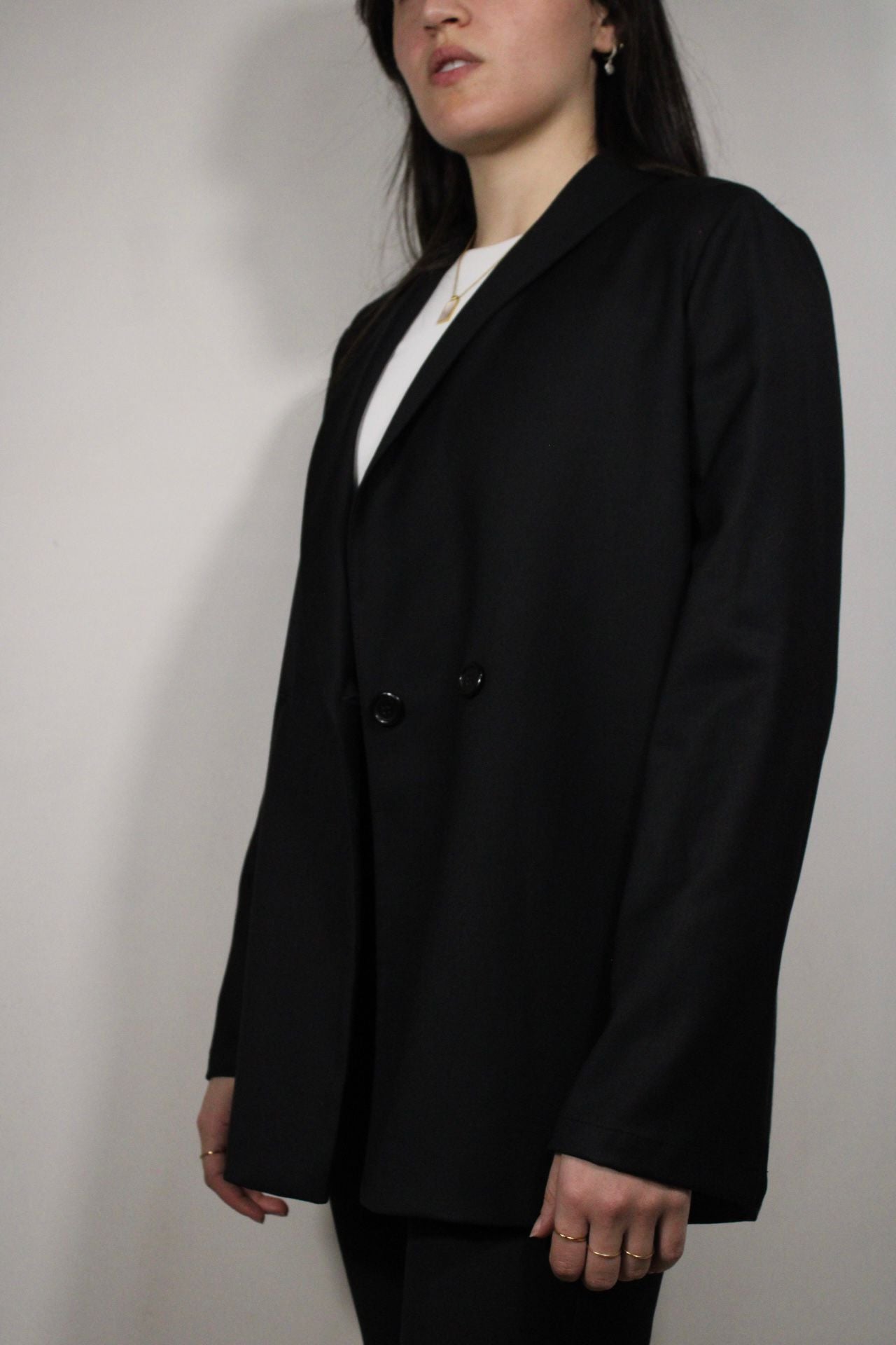 BLAZER NERO DOPPIOPETTO