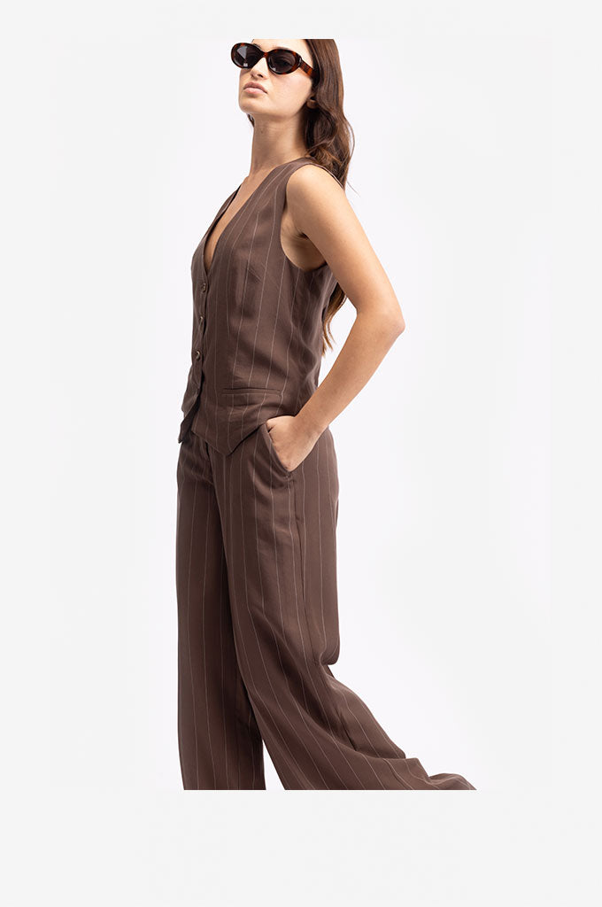 PANTALONE GRISAGLIA TENCEL GESSATO